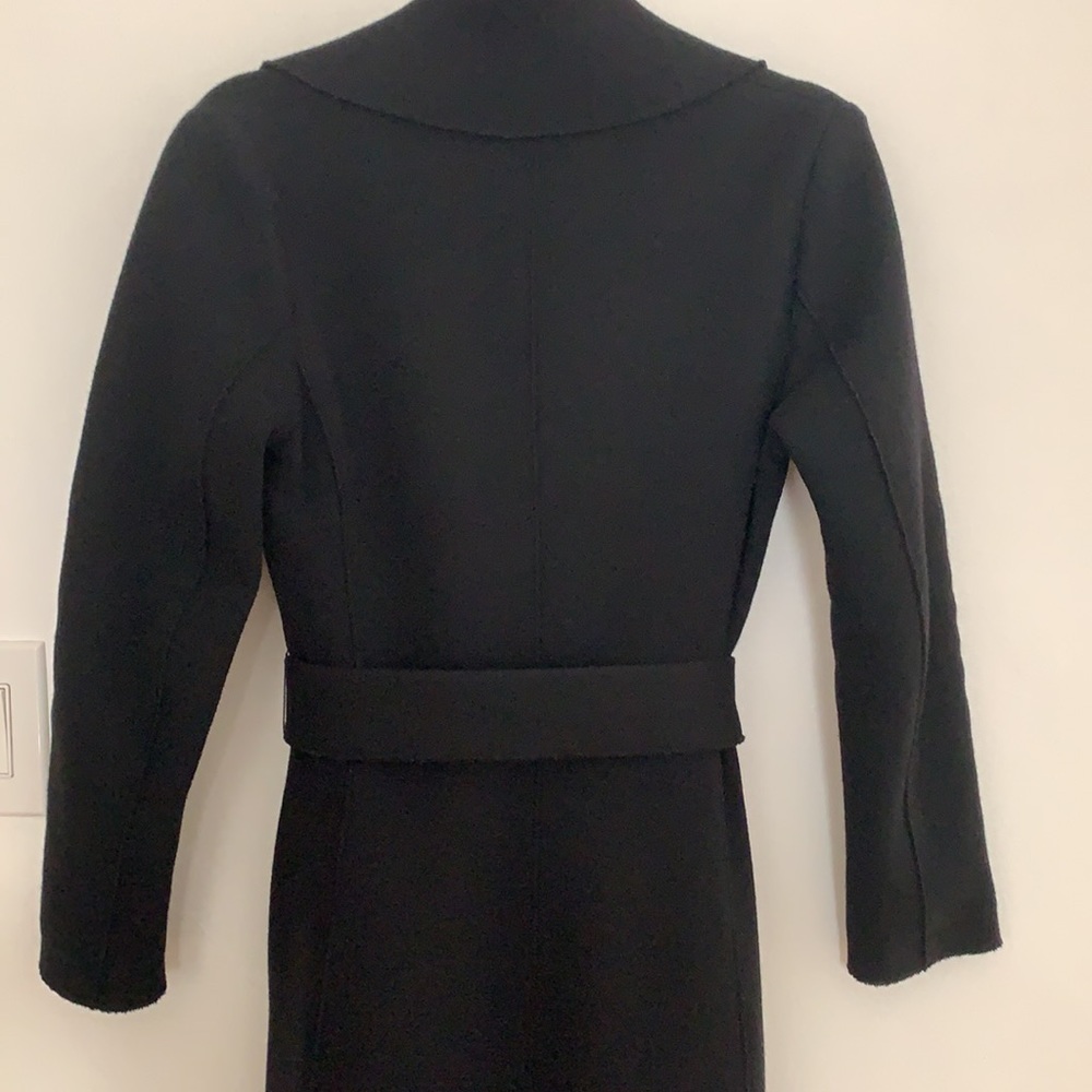 BARENA VENEZIA Black Wool Maxi Coat, IT 40 - Picture 10 of 13